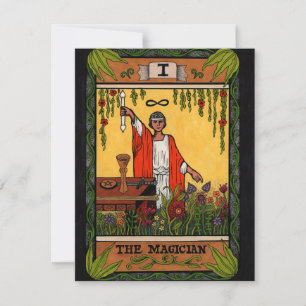 Cartes Pour Fêtes Annuelles Série Tarot - Le Magicien