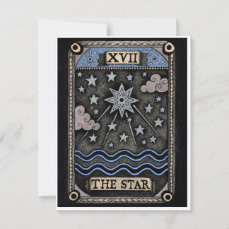 Cartes Pour Fêtes Annuelles Série Tarot - L'étoile