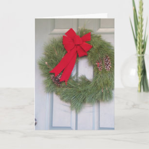 Cartes Pour Fêtes Annuelles Serre De Noël À La Porte