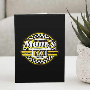 Cartes Pour Fêtes Annuelles Service de taxi de maman