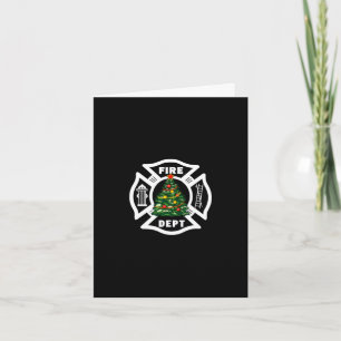Cartes Pour Fêtes Annuelles Service d'incendie de Noël