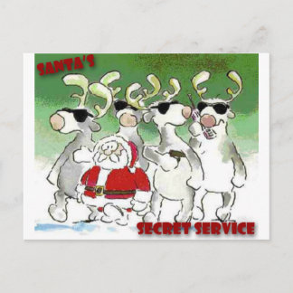 Cartes Pour Fêtes Annuelles Service secret père Noël