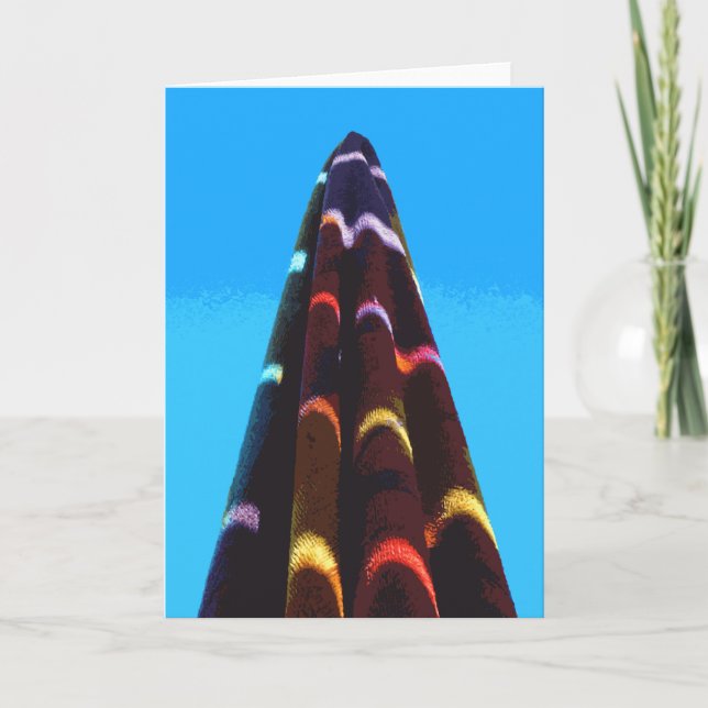 Cartes Pour Fêtes Annuelles Serviette au néon de piscine de Palm Springs (Devant)
