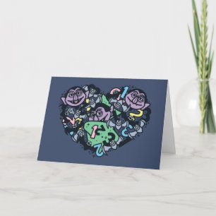 Cartes Pour Fêtes Annuelles Sésame Sésame   Comte von Count Doodle Heart