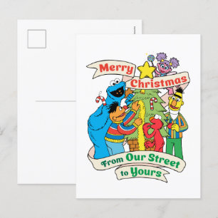 Cartes Pour Fêtes Annuelles Sesame Street Joyeux Noël