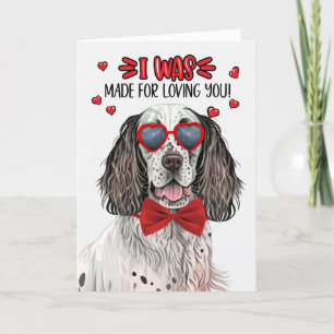Cartes Pour Fêtes Annuelles Setter anglais fait pour vous aimer Valentine