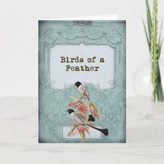 Cartes Pour Fêtes Annuelles Shabby Chic Inséparables II