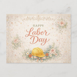 Cartes Pour Fêtes Annuelles Shabby Chic Rose Fête du Travail