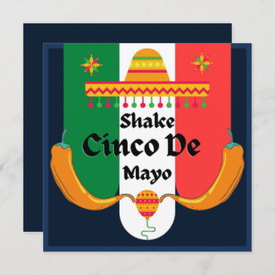 Cartes Pour Fêtes Annuelles Shake Shake Shake Cinco De Mayo 