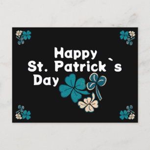Cartes Pour Fêtes Annuelles Shamrock Clover Irish Joyeux St Patrick`s Day