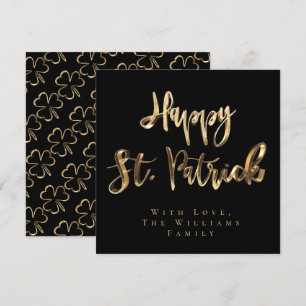 Cartes Pour Fêtes Annuelles Shamrock Clovers Motif Bonne St. Patrick's Day