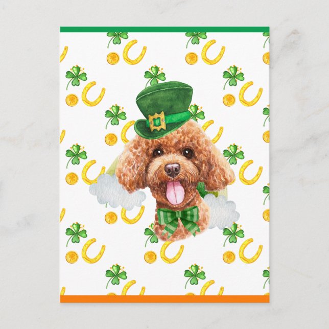 Cartes Pour Fêtes Annuelles Shamrock de canicules Saint-Patricks (Devant)