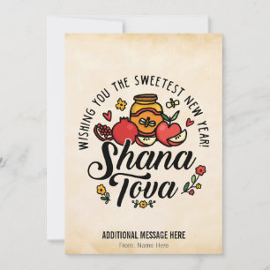Cartes Pour Fêtes Annuelles Shana Tova, Rosh Hashanah, Nouvel An juif
