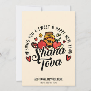Cartes Pour Fêtes Annuelles Shana Tova, Rosh Hashanah, Nouvel An juif