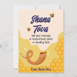 Cartes Pour Fêtes Annuelles Shana Tova, Rosh Hashanah, Nouvel An juif