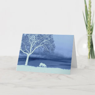 Cartes Pour Fêtes Annuelles "Sheep on the Horizon 4"