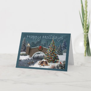 Cartes Pour Fêtes Annuelles Sheltie Christmas Card Soirée