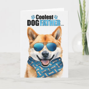 Cartes Pour Fêtes Annuelles Shiba Inu Chien Coolest Papa Fête des pères
