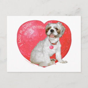 Cartes Pour Fêtes Annuelles Shih Tzu/Saint-Valentin de Lhasa Apso