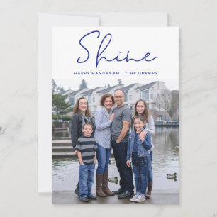 Cartes Pour Fêtes Annuelles Shine Happy Hanoukka Blue Photo