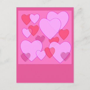 Cartes Pour Fêtes Annuelles Shining heart Valentine background rose