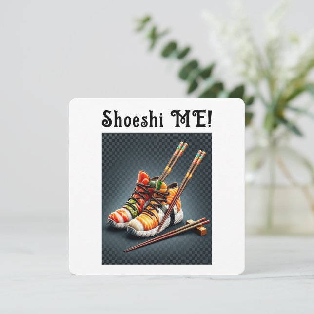 Cartes Pour Fêtes Annuelles Shoeshi ME - Unique Basket Sushi (Debout devant)
