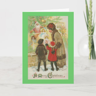 Cartes Pour Fêtes Annuelles Shopping Fenêtre de Noël