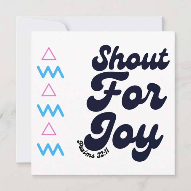 Cartes Pour Fêtes Annuelles Shout For Joy Christian Celebration Baptism Card (Devant)