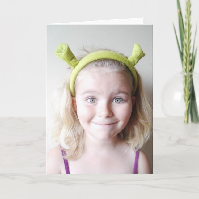 Cartes Pour Fêtes Annuelles Shrek (Devant)