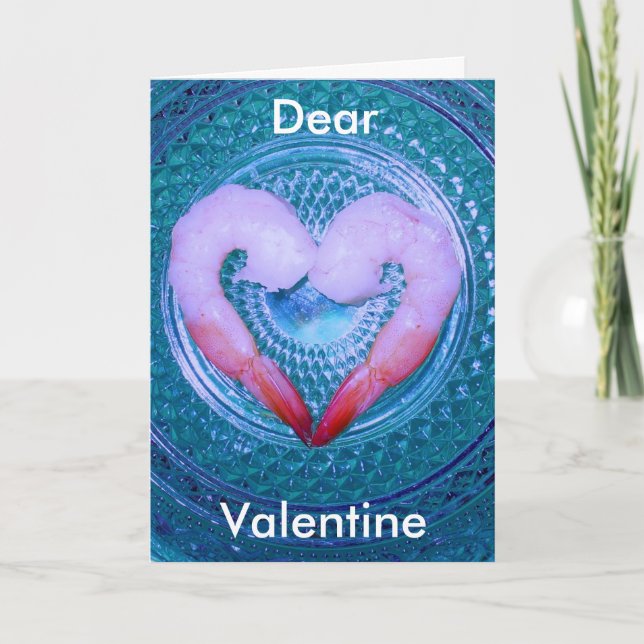 Cartes Pour Fêtes Annuelles Shrimp Your Love Card (Devant)