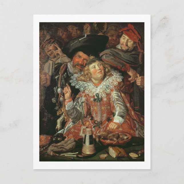 Cartes Pour Fêtes Annuelles Shrovetide Revelers (The Merry Company) c.1615 (o (Devant)