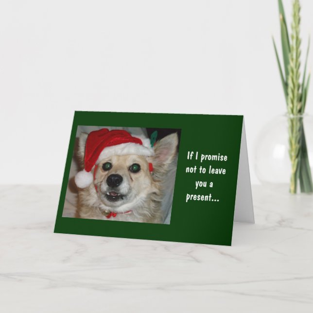 Cartes Pour Fêtes Annuelles Si je promets… (Devant)