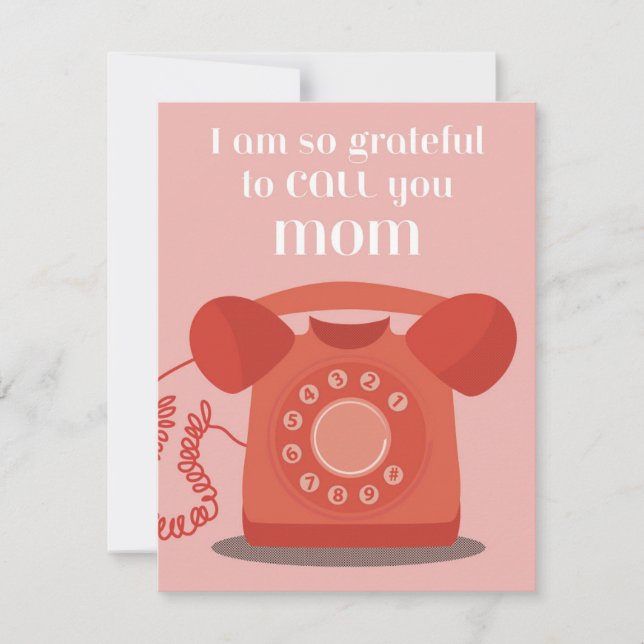 Cartes Pour Fêtes Annuelles Si reconnaissant (Devant)