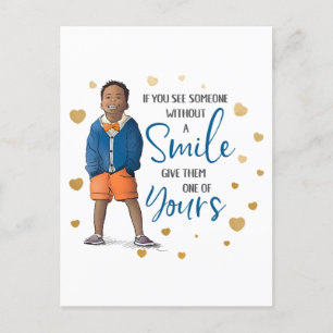 Cartes Pour Fêtes Annuelles Si vous voyez quelqu'un sans sourire