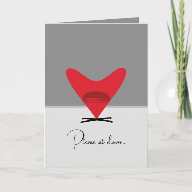 Cartes Pour Fêtes Annuelles Siège d'amour (Devant)