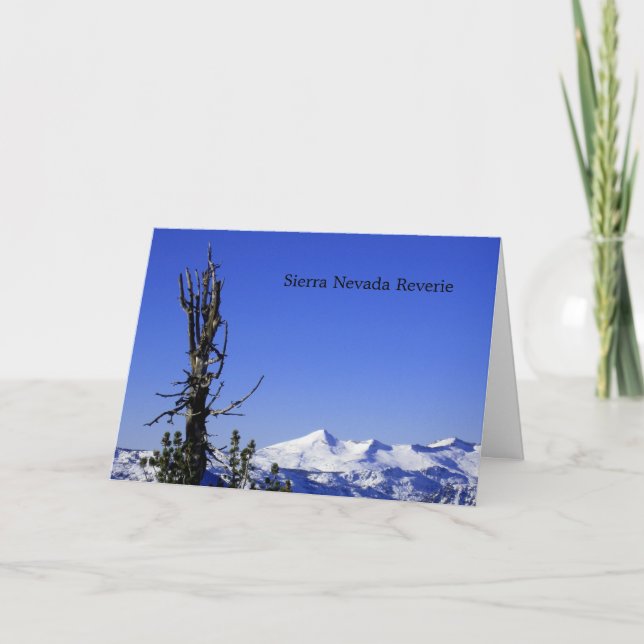 Cartes Pour Fêtes Annuelles Sierra rêverie de Nevada (Devant)