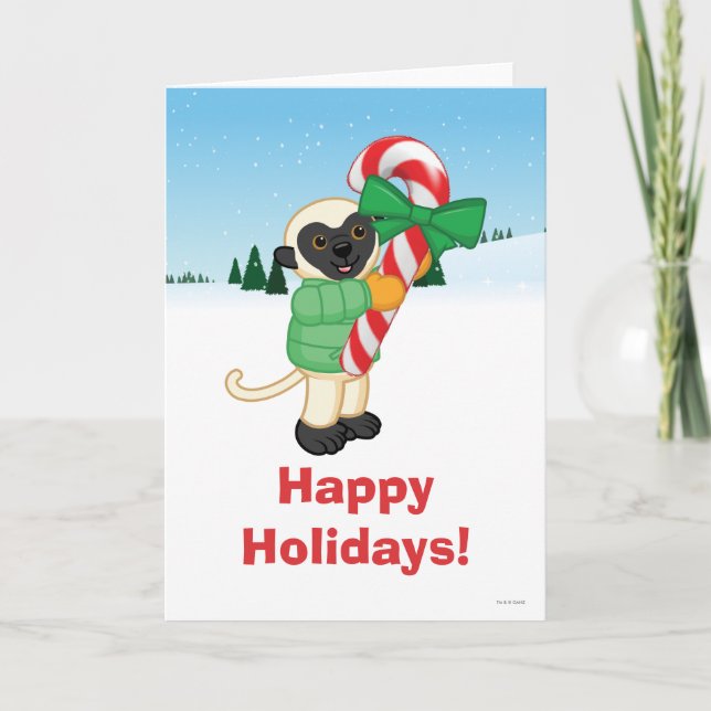 Cartes Pour Fêtes Annuelles Sifaka Lemur (Devant)