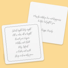 Silence Night Carol Paroles Script Noël