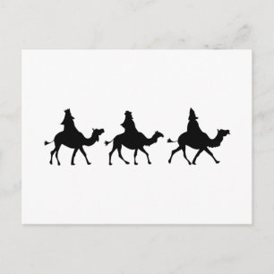 Cartes Pour Fêtes Annuelles Silhouette de Noël Magi