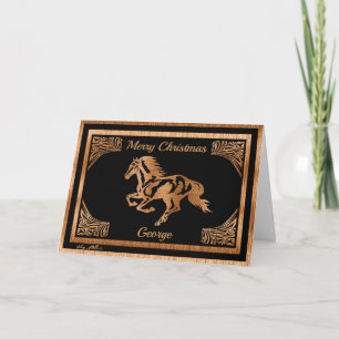 CARTES POUR FÊTES ANNUELLES SILHOUETTE EN BOIS