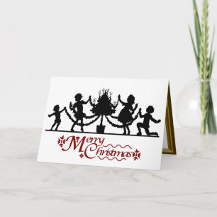 Cartes Pour Fêtes Annuelles Silhouette Sensations, Enfants et Noël
