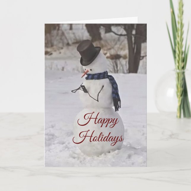 CARTES POUR FÊTES ANNUELLES SILLY/SWEET CETTE NEIGE DIT JEUNE NOËL HOLI (Devant)