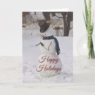 CARTES POUR FÊTES ANNUELLES SILLY/SWEET CETTE NEIGE DIT JEUNE NOËL HOLI