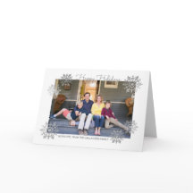 Silver Shimmerger Chic Snowflake photo de vacances