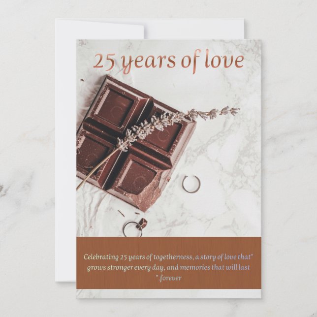 Cartes Pour Fêtes Annuelles Silver Wedding Anniversary Greeting Card – Celebra (Devant)