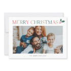 Simple 2 photo coloré Joyeux Noël