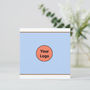 Cartes Pour Fêtes Annuelles Simple ajout minimal du nom de texte du logo