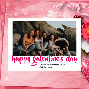 Cartes Pour Fêtes Annuelles Simple Cute Heart Happy Galentines day bestie