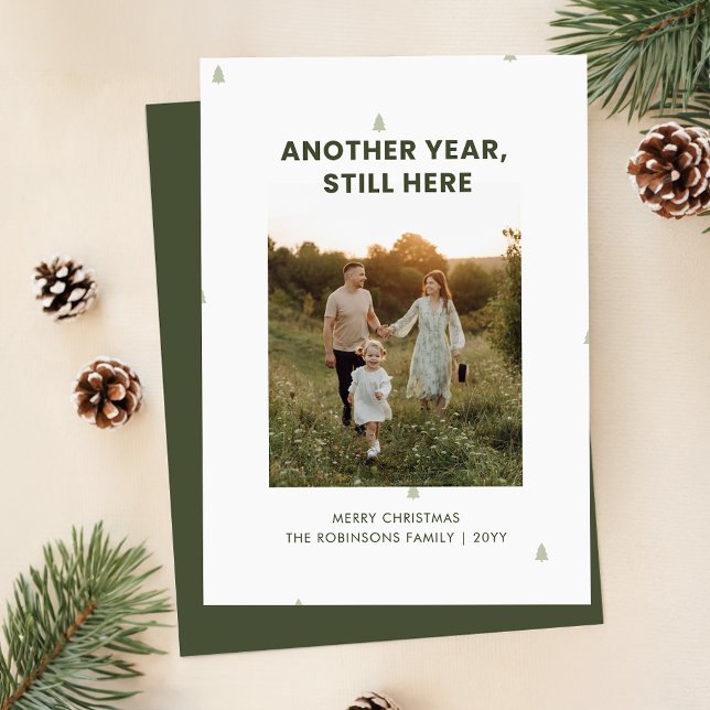 Cartes Pour Fêtes Annuelles Simple drôle Famille Humoristique Photo de Noël (Créateur téléchargé)