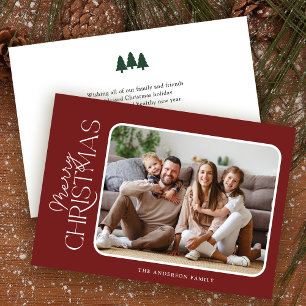 Cartes Pour Fêtes Annuelles Simple élégance Joyeux Noël Photo